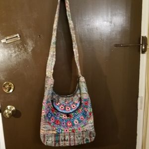Boho Embroidered Handmade Sling Bag Purse